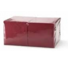 Салфетки бумажные 24*24см Big Pack 500шт бордо